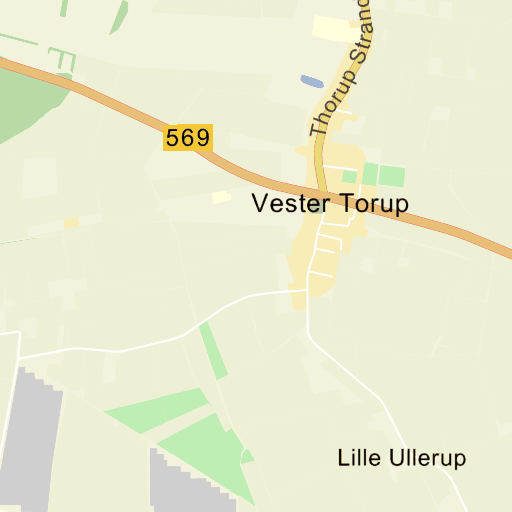 Thorup Strand Kort Thorup Strand Thorup Strandvej   kort på Krak Thorup Strand Kort