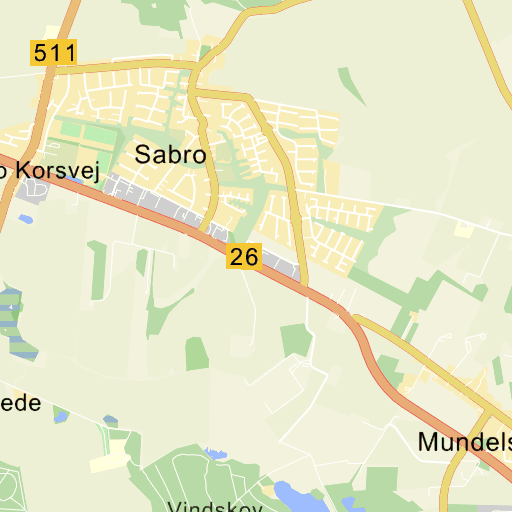 Kort Over Sabro Sabro kort på Krak Kort Over Sabro