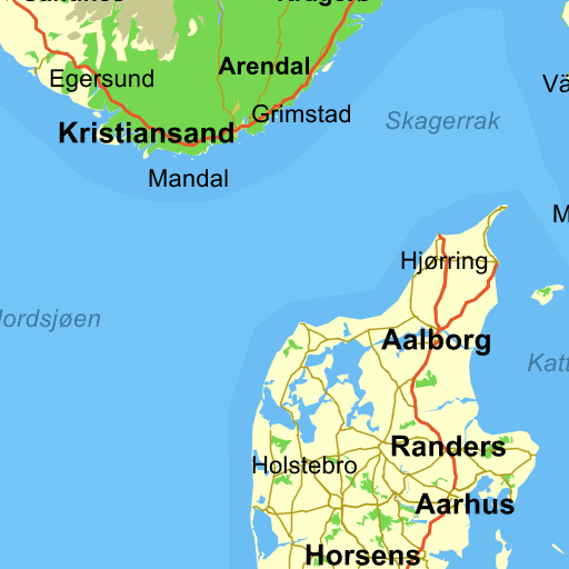 Kraks kort jylland