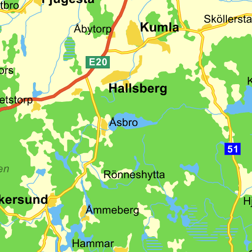 Karta över Hallsberg | Karta Nerja